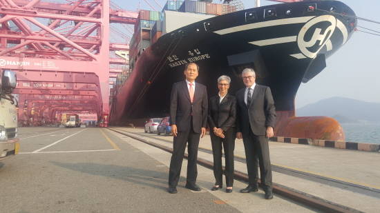 호주 빅토리아주 총독이 부산신항을 방문했다. ⓒ 부산항만공사