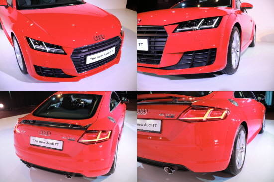 헤드라이트의 경우 쿠페와 로드스터 모델에는 기존 제논 헤드라이트에서 LED 헤드라이트로 업그레이드 됐으며, TTS 모델에는 매트릭스 LED가 적용됐다. = 노병우 기자