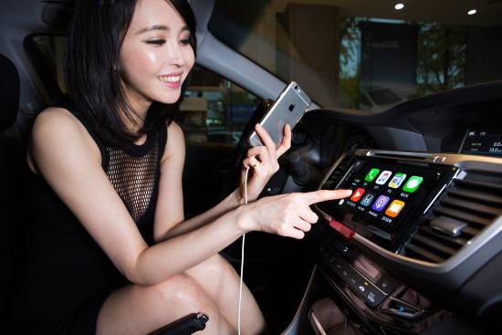 애플 카플레이가 지원되는 모습. ⓒ 혼다코리아