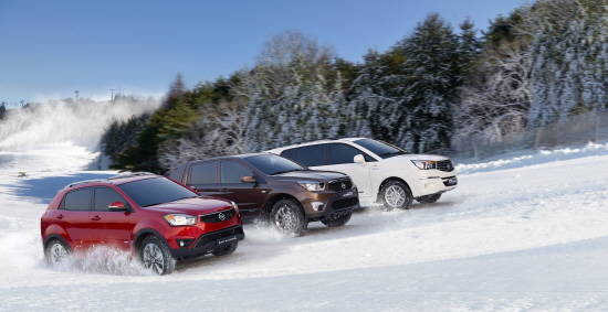 쌍용차가 적용 중인 4WD 기술은 크게 Smart AWD, AWD, 전자식 Selectable 4WD로 나눌 수 있다. ⓒ 쌍용자동차