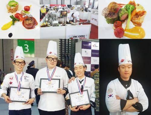 국제요리경연대회에 참가한 서연전 호텔조리학과 학생들은 소요리, 파스타, 해산물 부문에서 은·동메달을 차지했다. ⓒ 서울연희실용전문학교