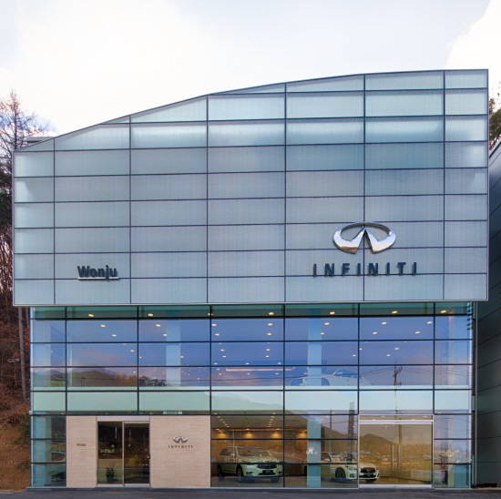 강원도 원주시 관설동에 위치한 인피니티 원주 전시장 전경. ⓒ 인피니티 코리아