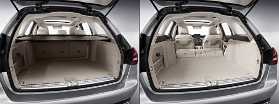 1510ℓ의 넓은 트렁크 공간에 짐을 안전하고 편리하게 운반할 수 있도록 트렁크에 짐칸 커버와 안전망이 탑재됐다. ⓒ 메르세데스-벤츠 코리아