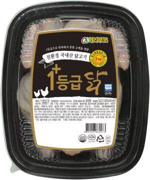 GS수퍼마켓에서 판매하는 친환경 1+등급 닭. ⓒ GS수퍼마켓