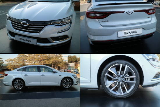 넓고 낮은 자세와 동급 최대 휠 사이즈는 SM6의 당당한 풍채와 강인한 이미지를 연출한다. = 노병우 기자