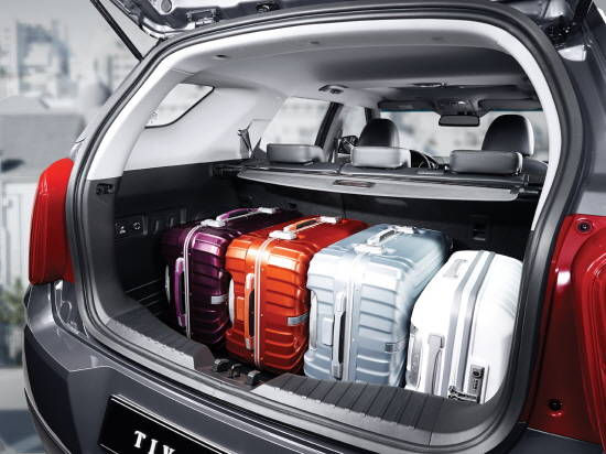 티볼리 에어는 전체 폴딩 시 1440ℓ의 적재공간을 확보할 수 있다. ⓒ 쌍용자동차