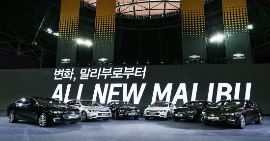 올 뉴 말리부가 사전계약을 시작한 이래 영업일 기준 8일 만에 사전계약 대수 1만대를 돌파했다. ⓒ 한국GM