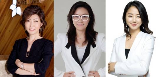 정혜나 원장은 교육이나 컬러테라피 분야 최고 전문가와 함께 추진하고 있는 '중국 진출'을 통해 한국 스파 기술력을 전파할 계획이다. (왼쪽부터)정혜나 원장, 셀룰라이트 테라피 전문가 박정현 슬림엠 원장, 전문 컬러테라피스트 이미나 압구정 스파더엘 대표. ⓒ 스파데이