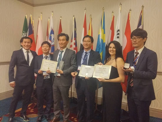 한국전력은 ‘2016 피츠버그 국제 발명품 및 신기술 전시회’에 참가해 2년 연속 대상 수상과 금상2개, 특별상 5개를 수상했다. ⓒ 한국전력