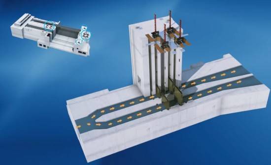 현대삼호중공업이 수주한 갑문설비 조감도 모습. ⓒ 현대삼호중공업