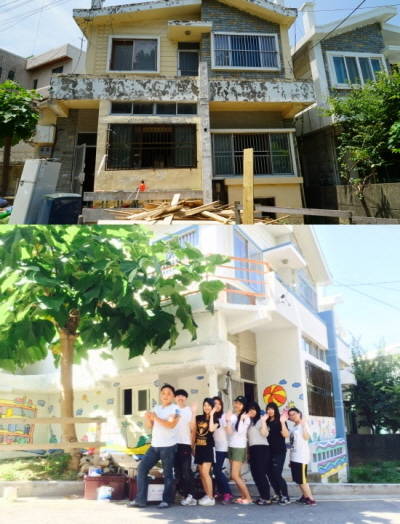 정비하기 전(위)후(아래)의 폐·공가 모습 ⓒ 수영구