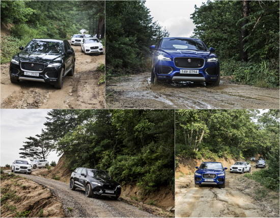 F-PACE는 지능형 AWD 시스템과 전지형 프로그레스 컨트롤 등으로 어떤 기후와 노면 조건에서도 다이내믹하고 안정적인 드라이빙 성능을 보장한다. ⓒ 재규어 랜드로버 코리아