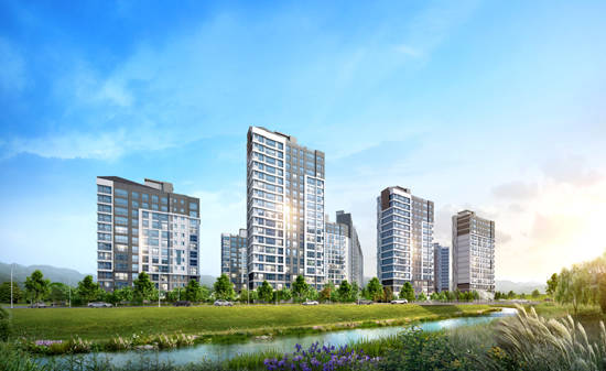 '효천1지구 중흥S-클래스' 투시도. ⓒ 중흥건설