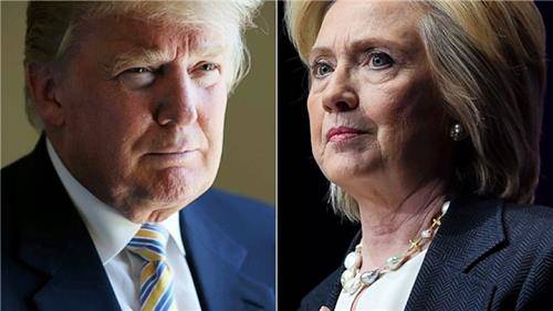 석 달 앞으로 다가온 미국 대선을 앞두고 국내 증권가는 '당선 수혜주' 찾기에 분주한 모습이다. 사진은 왼쪽부터 도널드 트럼프 공화당 대선후보와 힐러리 클린턴 민주당 후보. ⓒ 구글이미지 캡쳐