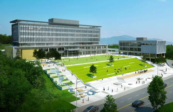 18일 공개된 고흥군청 신청사 조감도. ⓒ 고흥군청