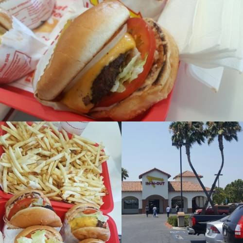 치즈버거와 즉석에서 통감자를 썰어 튀겨 낸 프렌치프라이. 바삭하진 않지만 부드럽고 담백한 맛. = 하영인 기자