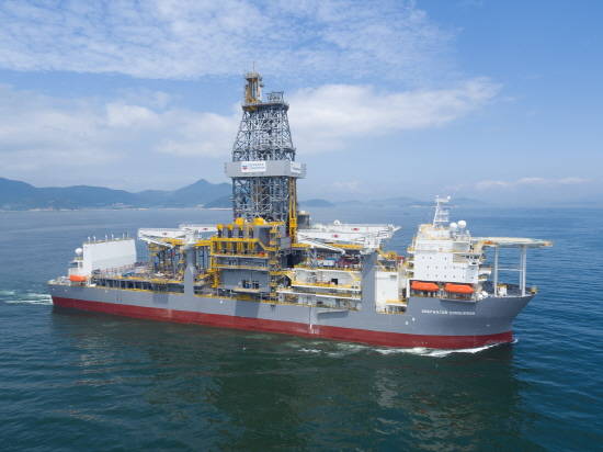 대우조선해양이 건조해 23일 인도한 트랜스오션社 드릴십. Ⓒ 대우조선해양