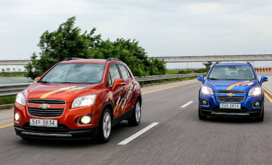 쉐보레 트랙스는 올 상반기 총 12만5042대가 수출돼 국내 완성차 수출모델들 가운데 1위 자리에 올랐지만, 내수판매에서는 경쟁사에 뒤처지는 모양새다. ⓒ 한국GM