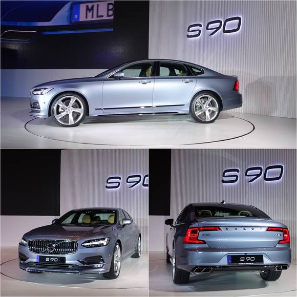 더 뉴 S90의 외관은 차체를 보다 낮고 넓고, 길어 보이게 하는 볼보자동차만의 시그니처 비율이 적용돼 다이내믹한 인상을 뿜어낸다. = 노병우 기자