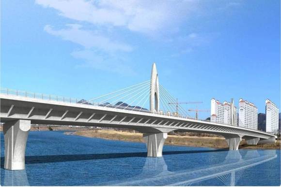 밀양 나노대교 조감도. ⓒ 경남도청