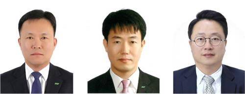 (왼쪽부터)조용준 4권역장 상무, 류철한 재무지원실장 상무, 정필용 사우스스프링스 대표. ⓒ BGF