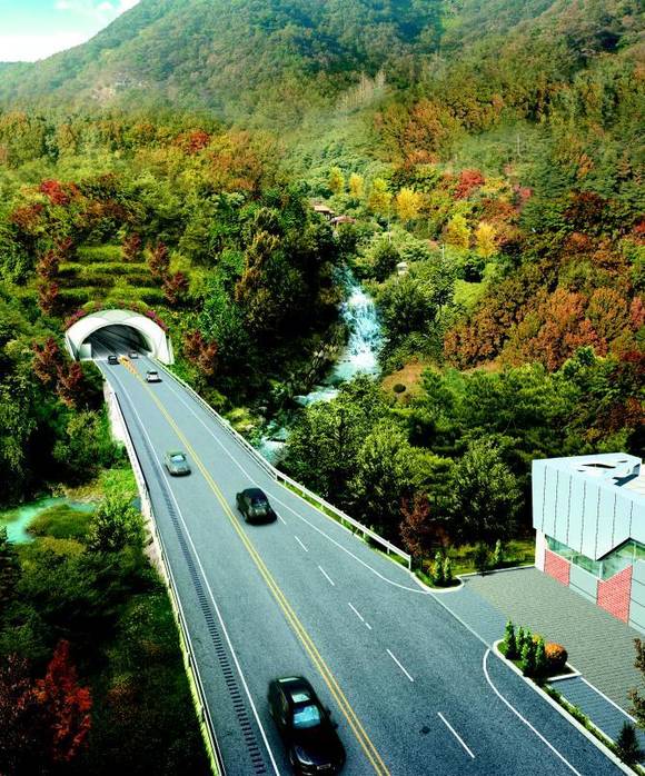 산청 국도59호선 삼장~산청간 국도. ⓒ 산청군