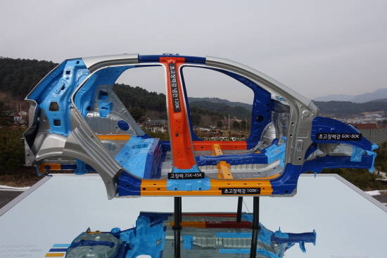 '차세대 경차 플랫폼'이 적용된 올 뉴 모닝은 초기단계부터 철저히 안전한 차체구조 구현을 염두에 두고 개발됐다. = 노병우 기자