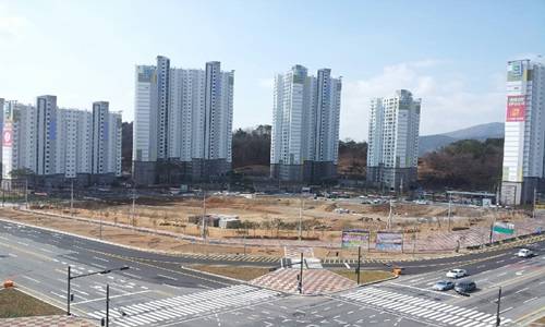 광양시 중동지구 도시개발사업 준공 현장 ⓒ 광양시
