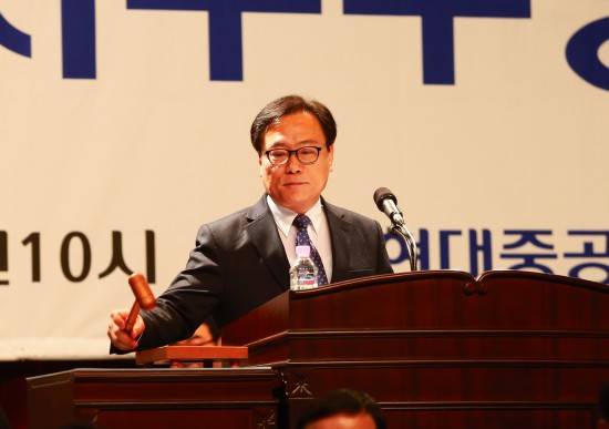 지난달 27일 현대중공업은 임시주주총회를 열고 비조선부문을 독립법인 체제로 분할시키는 안건을 의결했다. ⓒ 현대중공업