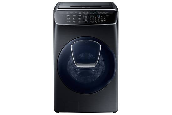 삼성전자가 9일 플렉스워시를 국내 출시했다. 이 제품은 상부에 전자동세탁기, 하부에 드럼세탁기를 결합한 것이 특징이다. ⓒ 삼성전자