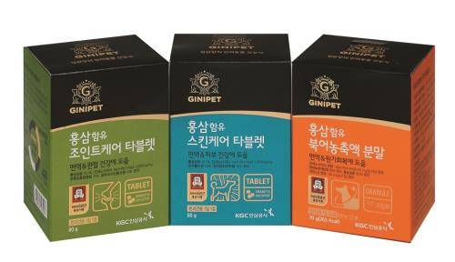 지니펫 건강보조식 타블렛 3종. ⓒ KGC인삼공사