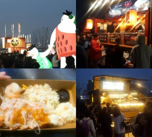 푸드트럭 내에는 젊은 청년 2~4명 정도 탑승하고 있다. 분주한 손길로 요리부터 손님 응대까지 각자 맡은 역할을 열심히 하는 모습이다. 끊이지 않는 손님에 꼭 필요한 대화만이 단조롭게 오간다. = 하영인 기자