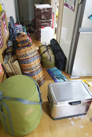 캠핑에 많은 준비물이 필요하지만 날씨가 추울 경우 준비물은 더욱 철저히 준비해야 한다. = 김경태 기자