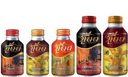 칸타타 스페셜 패키지 제품 5종. ⓒ 롯데칠성음료