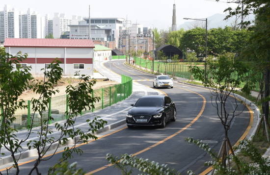 하남시가 6일 '천현동 주민센터-국일에너지 간 도로'를 준공했다. ⓒ 하남시