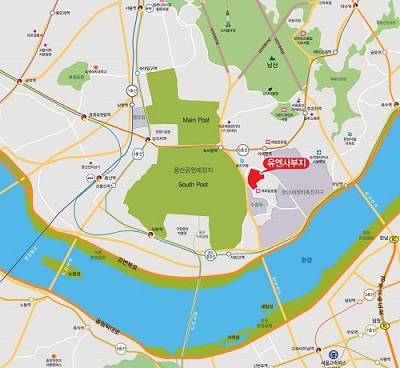 용산 유엔사부지 위치도. ⓒ LH