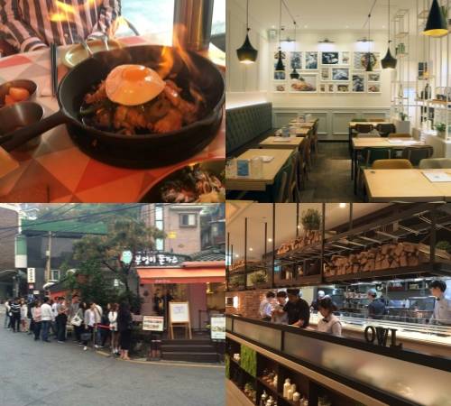 부엉이돈가스 매장은 99.2㎡(약 30평) 이내 규모의 '스탠다드'와 132㎡(약 40평) 이상의 패밀리레스토랑 스타일 '프리미엄' 두 가지 버전으로 나뉘며 메뉴 구성도 다르다. 볼케이노돈가스 이미지컷을 비롯해 매장 전경들. ⓒ 부엉이FnB