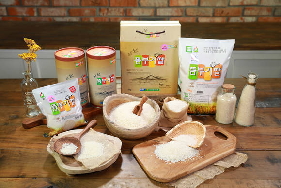 서산 뜸부기와 함께 자란 쌀 사진. ⓒ 서산시