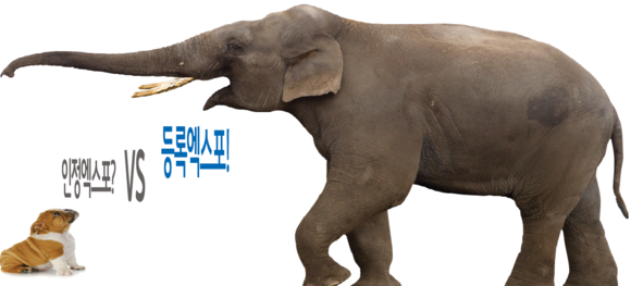 부산시가 등록엑스포와 인정엑스포에 규모의 차이를 설명하기 위해 제작한 포스터. ⓒ 부산시