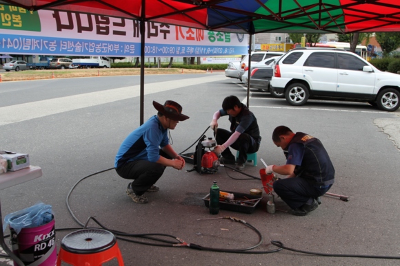 지난해 이동수리센터 운영 장면. ⓒ 부여군청