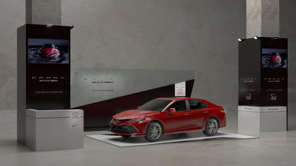 토요타 코리아가 캠리의 주행을 가상현실을 통해 체험할 수 있는 '스마트 스페이스' 마케팅을 진행한다. ⓒ 토요타 코리아