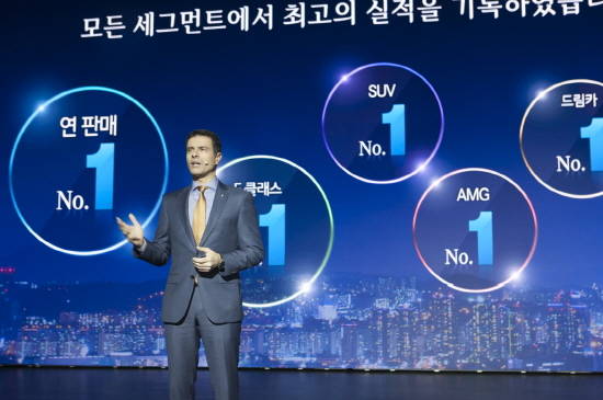 메르세데스-벤츠 코리아는 지난해 전년대비 22.2% 성장한 '역대 최고 실적'인 6만8861대를 판매하며 2년 연속 수입차 1위를 달성했다. ⓒ 메르세데스-벤츠 코리아