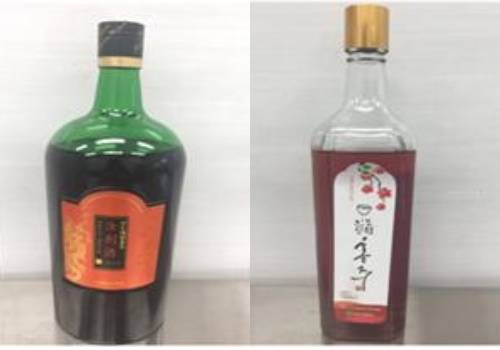 진도예향홍주 60%, 리큐르주 성원홍주 제품 이미지컷. ⓒ 식품의약품안전처