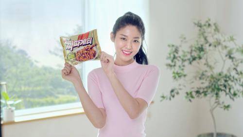 농심 짜파게티 광고모델 설현. ⓒ 농심