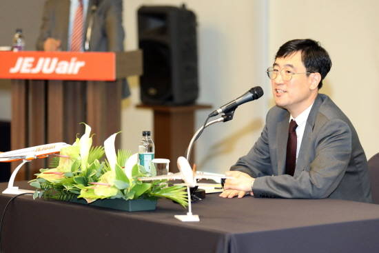 이석주 제주항공 대표가 LCC로서 본연의 사업 모델에 집중하겠다는 뜻을 밝혔다. ⓒ 제주항공