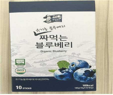 짜먹는 블루베리 제품 이미지컷. ⓒ 식품의약품안전처