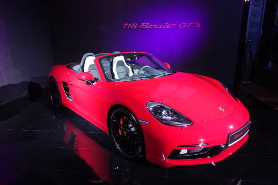 신형 718 박스터 GTS의 외관. = 노병우 기자
