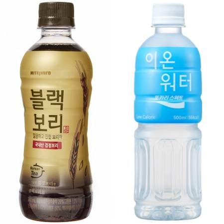 하이트진로음료 블랙보리, 동아오츠카 포카리스웨트 이온워터. ⓒ 각 사