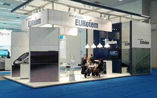 현대로템 전시관 전경. ⓒ 현대로템