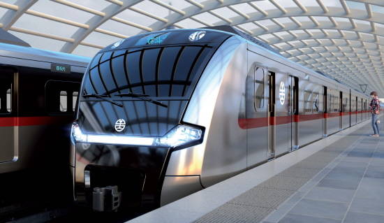 현대로템이 수주한 대만 철도관리국 교외선 전동차 실외 조감도. ⓒ 현대로템